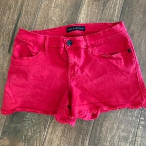 Women’s hot red shorts